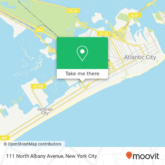 Mapa de 111 North Albany Avenue