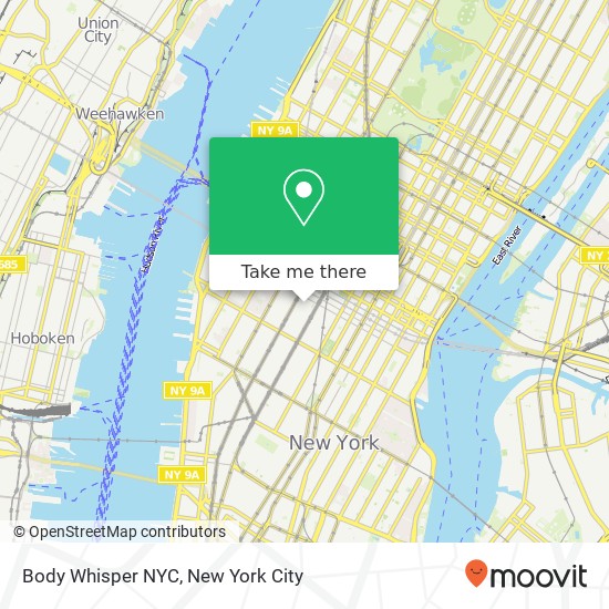 Body Whisper NYC map