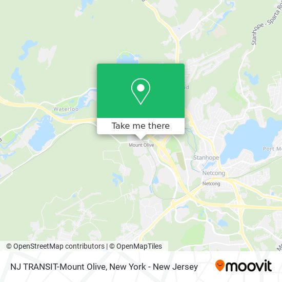 NJ TRANSIT-Mount Olive map