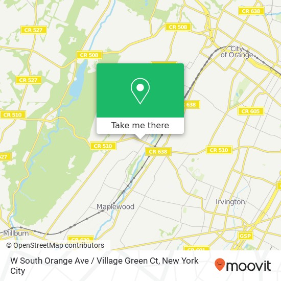 W South Orange Ave / Village Green Ct map