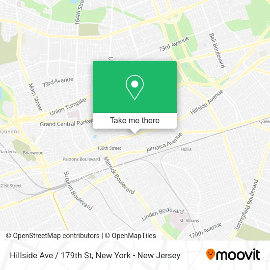 Hillside Ave / 179th St map