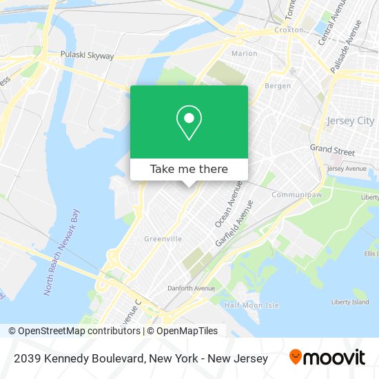 Mapa de 2039 Kennedy Boulevard