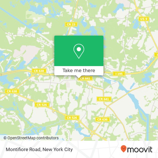 Mapa de Montifiore Road