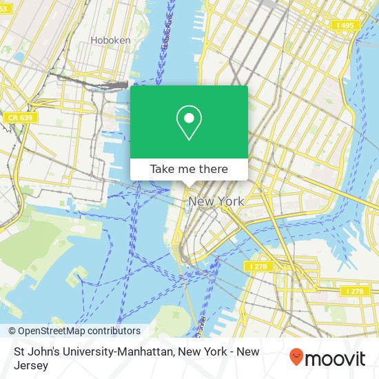 St John's University-Manhattan map