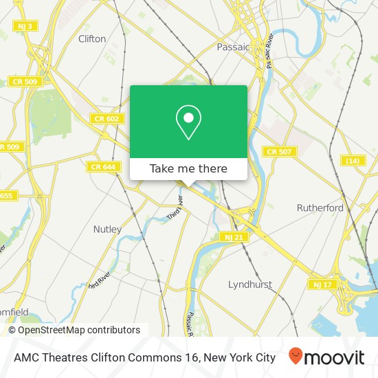 AMC Theatres Clifton Commons 16 map