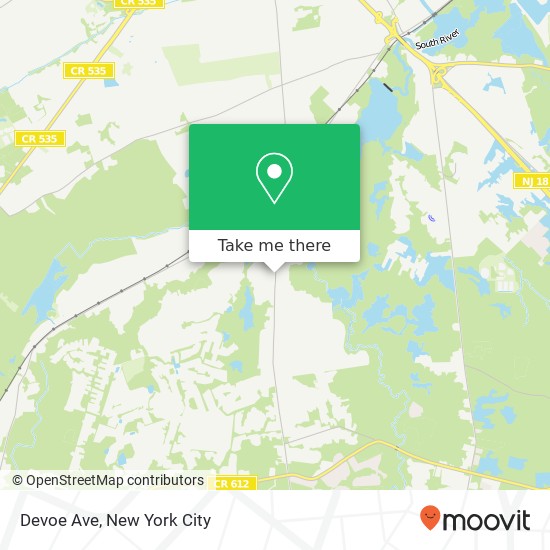 Devoe Ave map