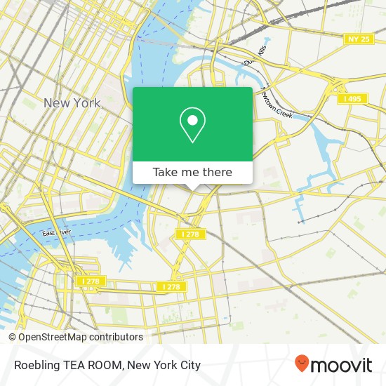 Mapa de Roebling TEA ROOM