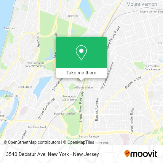 3540 Decatur Ave map