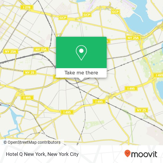 Mapa de Hotel Q New York