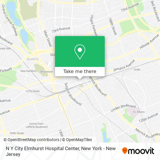 N Y City Elmhurst Hospital Center map