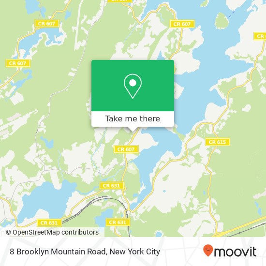 Mapa de 8 Brooklyn Mountain Road