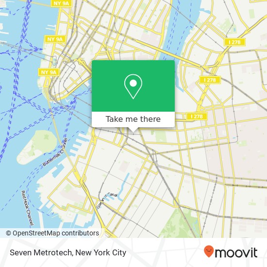 Mapa de Seven Metrotech