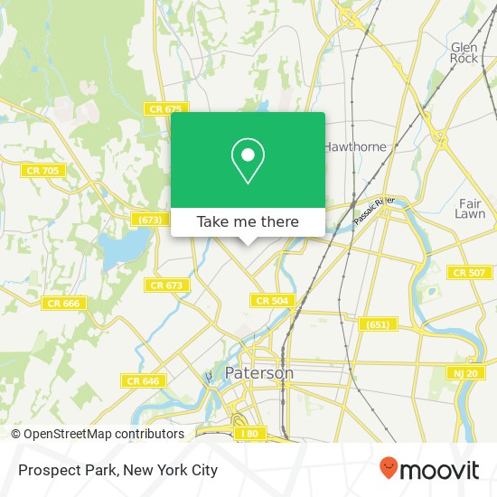 Prospect Park map