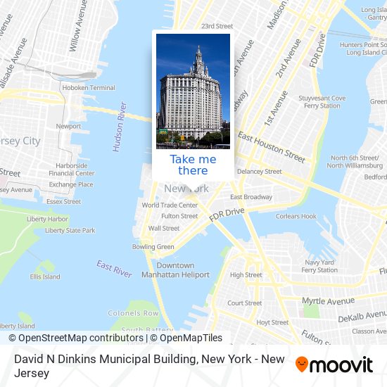 David N Dinkins Municipal Building map