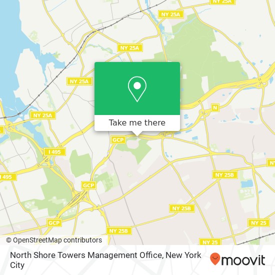 North Shore Towers Management Office map