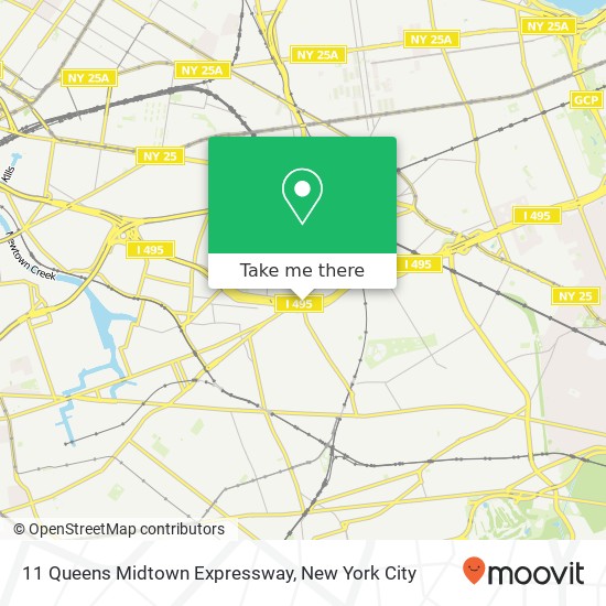 11 Queens Midtown Expressway map