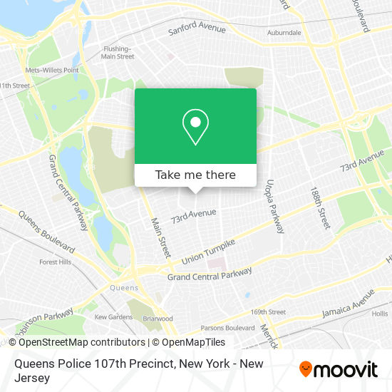 Mapa de Queens Police 107th Precinct