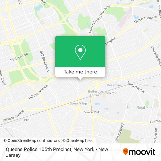 Queens Police 105th Precinct map
