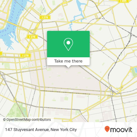 Mapa de 147 Stuyvesant Avenue