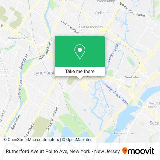 Rutherford Ave at Polito Ave map