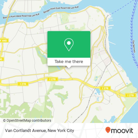 Mapa de Van Cortlandt Avenue