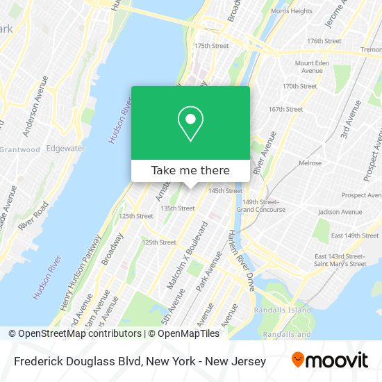 Frederick Douglass Blvd map