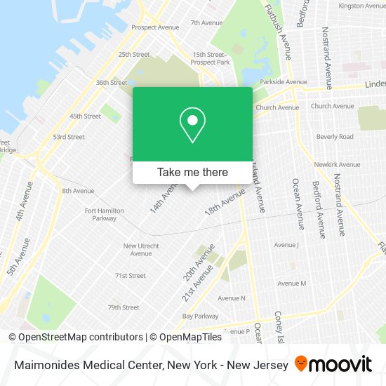 Maimonides Medical Center map