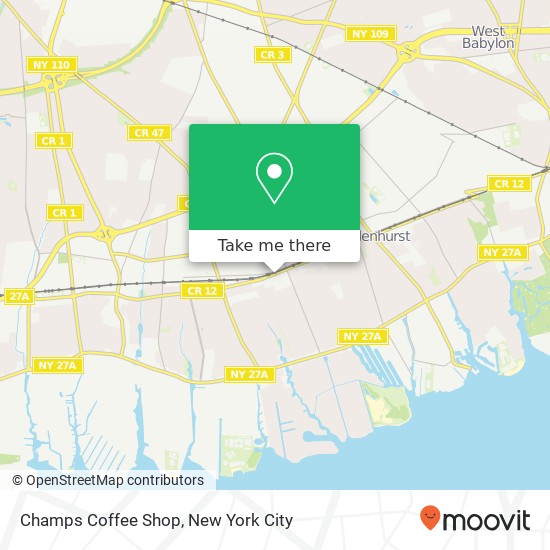 Mapa de Champs Coffee Shop