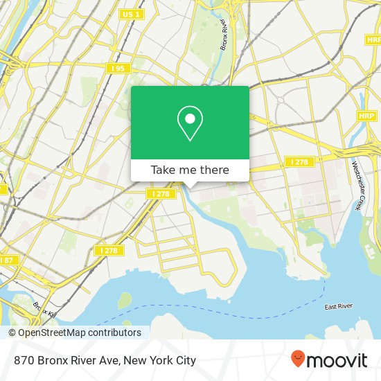 870 Bronx River Ave map