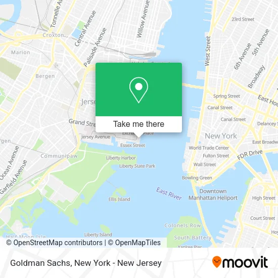 Goldman Sachs map