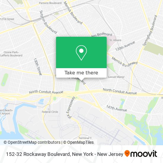 Mapa de 152-32 Rockaway Boulevard