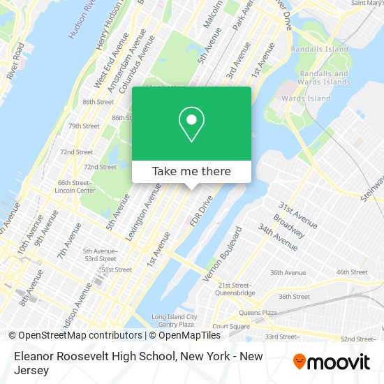 Mapa de Eleanor Roosevelt High School