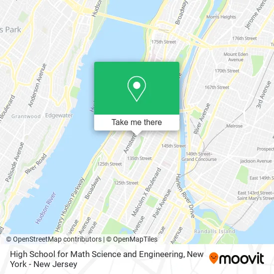 Mapa de High School for Math Science and Engineering