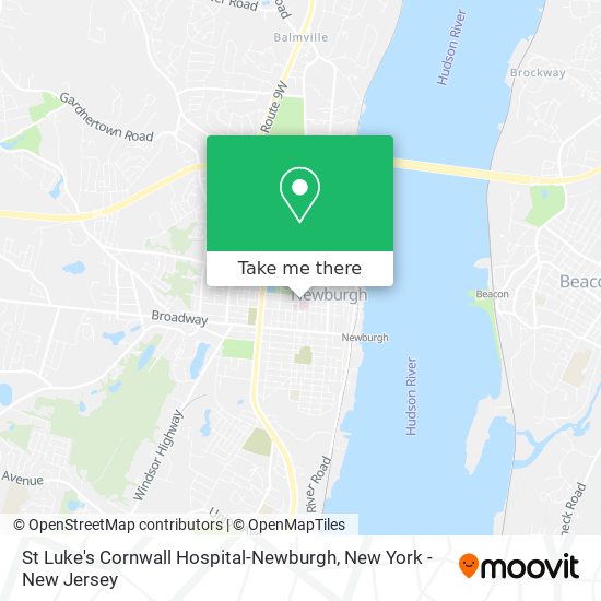 Mapa de St Luke's Cornwall Hospital-Newburgh