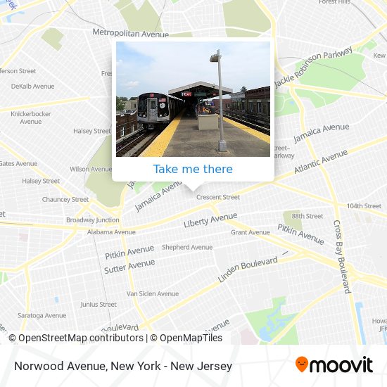 Norwood Avenue map