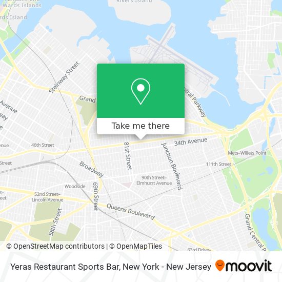 Yeras Restaurant Sports Bar map
