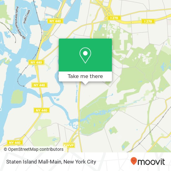 Staten Island Mall-Main map