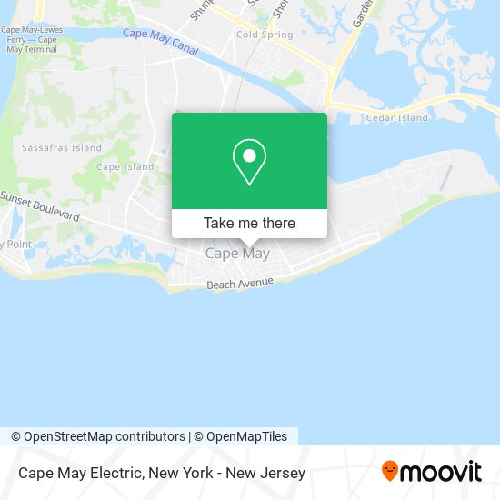 Cape May Electric map