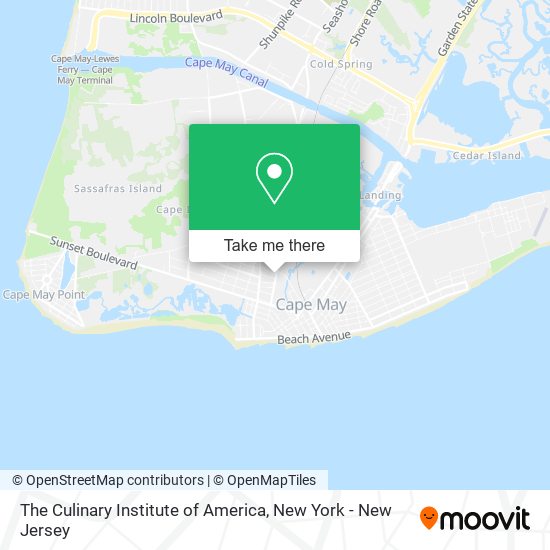 The Culinary Institute of America map