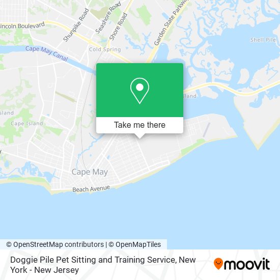 Mapa de Doggie Pile Pet Sitting and Training Service