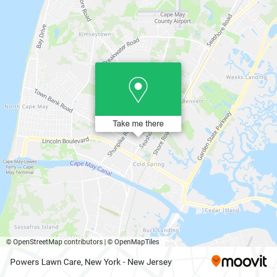 Powers Lawn Care map