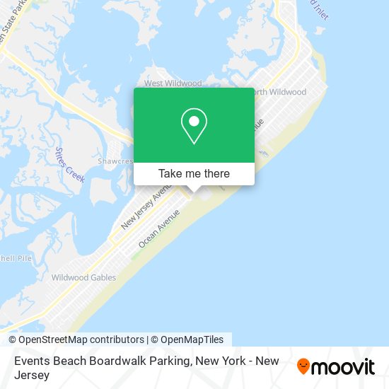 Events Beach Boardwalk Parking map