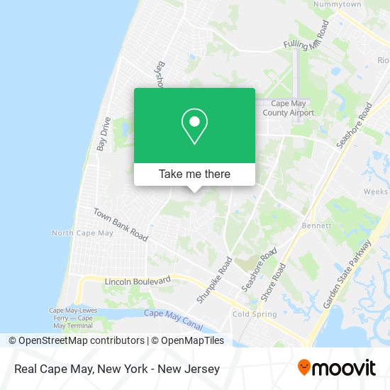 Real Cape May map