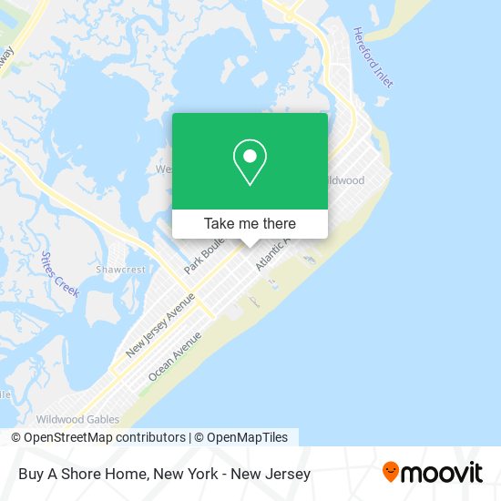 Buy A Shore Home map