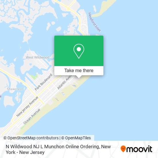 N Wildwood NJ L Munchon Online Ordering map