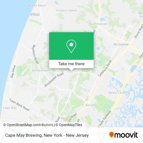 Cape May Brewing map