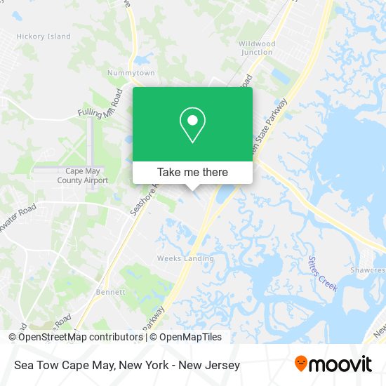 Sea Tow Cape May map