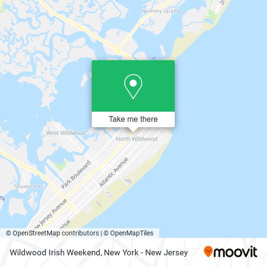 Wildwood Irish Weekend map