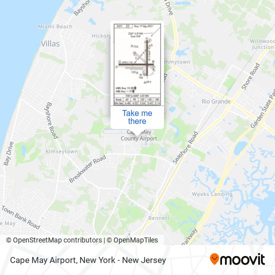 Cape May Airport map