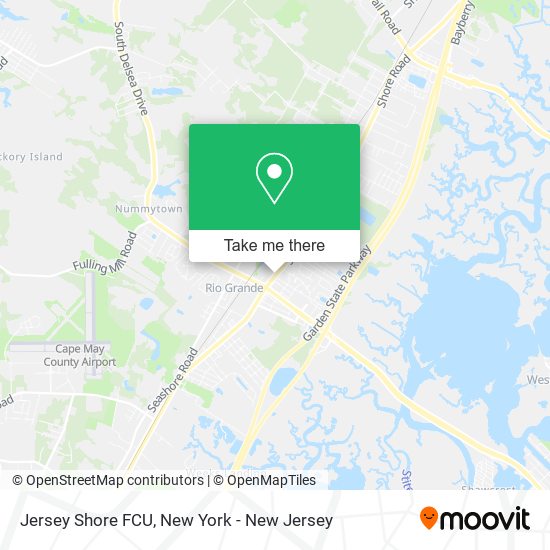 Mapa de Jersey Shore FCU